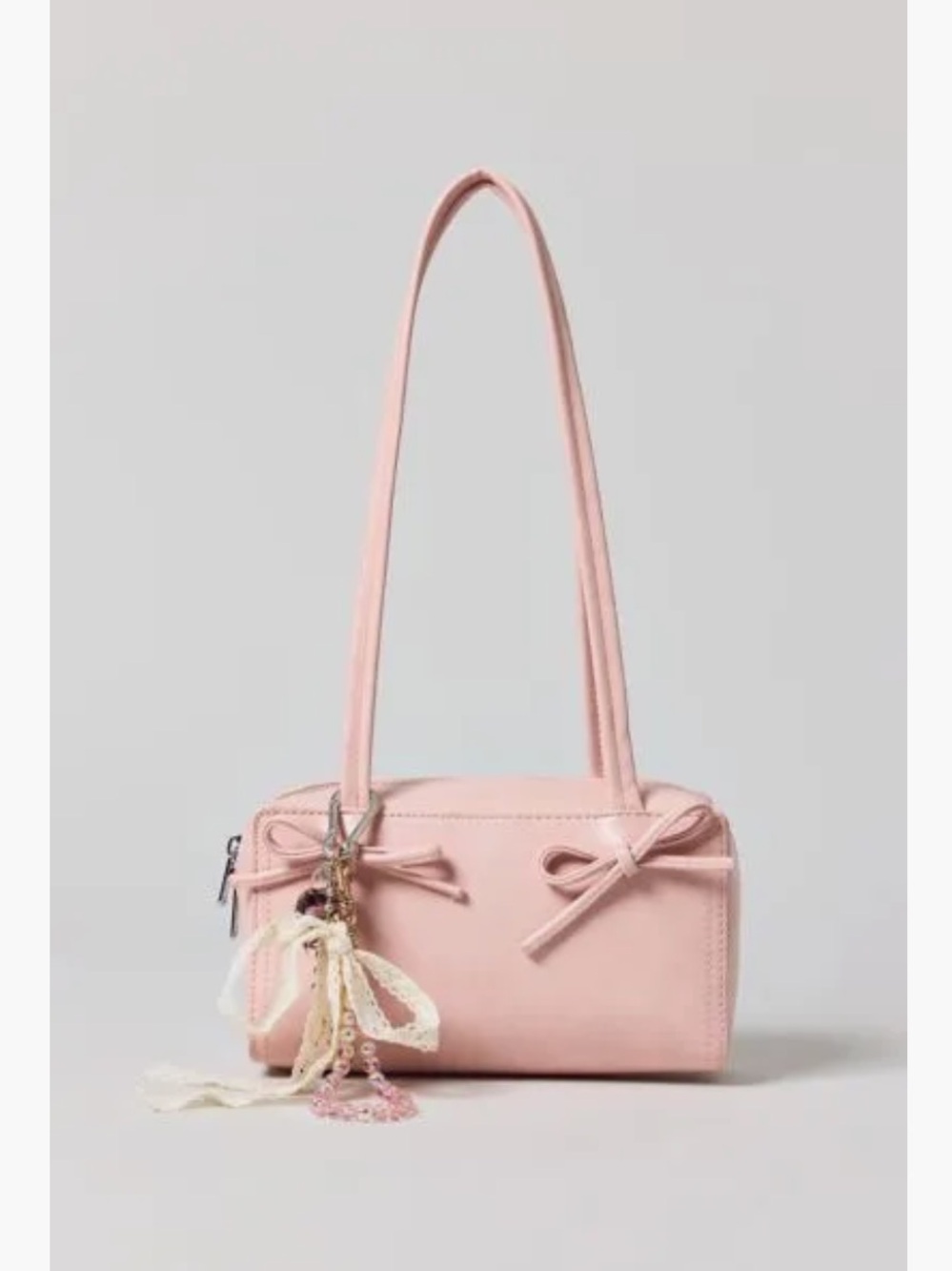 Kimchi Blue Bow Bowler Bag (Color: Red) - Picture 3 of 13